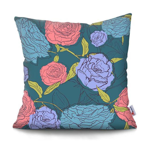 Kukkakuvioinen tyynynpäällinen koristeellinen Trooppinen kasvi papukaija tyynynpäällinen koristeellinen tyynyliina sohvalle Tyynynsuoja 45x45cm BZHX1T86