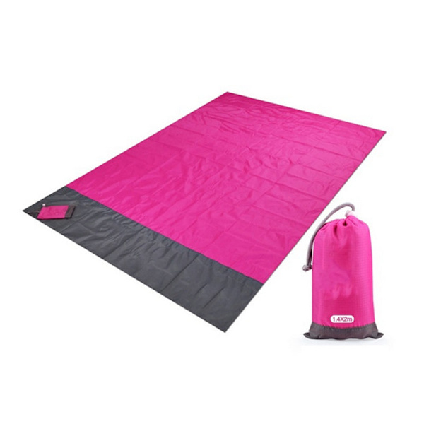 200x210cm Fickpicknick Vattentät Sandstrand Matta Utomhus Camping Fällbar Filt Picknick Tältöverdrag Sängkläder White 200 x 210cm
