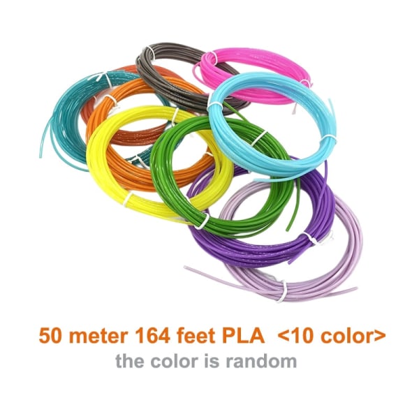 3D-penna Utskrift Pennor OLED-display Gel Konst Hantverk Skrivare PLA ABS Filament 3D Ritning Utskrift För Barn/Vuxna Kreativ Rita Måla Blue without PLA