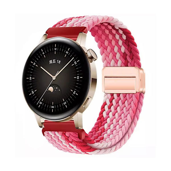 Klockarmband för Apple Watch iWatch 38/40/41/ S1042MM Jordgubbsröd Roséguldspänne