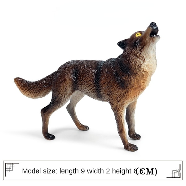 Små Simulations Ulve Actionfigurer PVC Figur Samleobjekter Vilde Dyr Figurer Figurer Børn Kognitive Legetøj Børnegave Wolf 3
