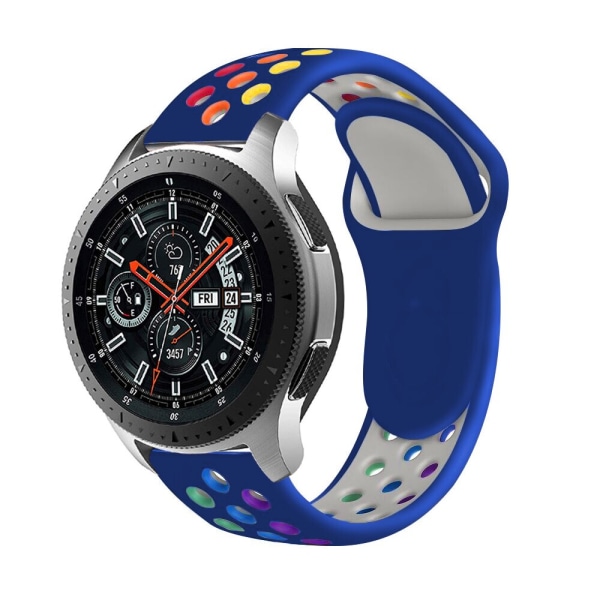 20mm 22mm armband för Samsung Galaxy watch 3 45mm 41mm Active 2 44mm Gear S3 Silikonarmband Huawei watch GT 2 2e pro armband Purple Colorful 20mm watch band