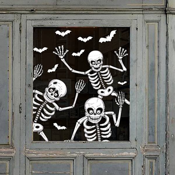 Suuret irrotettavat Happy Halloween -tarrat Verikädet Halloween-koristeet kotiin kylpyhuoneeseen WC:hen kauhuikkunoihin seinätarroihin Style 4