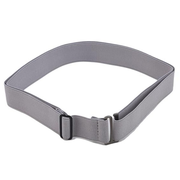 Osynligt skärp för kvinnor, elastiskt stretch midjebälte med platt spänne Dark blue One Size