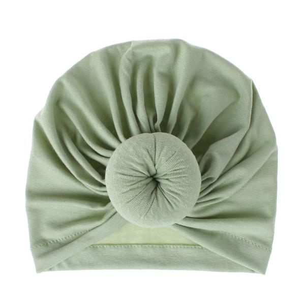 Hat Dame Forår og Sommer Donut Ærme Hue Tam-O'-Shanter Forældre-Barn Hue #13 light green Average size