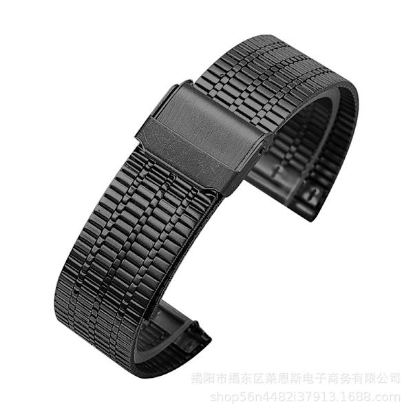 Kellon ranneke Apple Watch iWatchille Soveltuva liitäntä 38-40-41mm s10-42mm HW-musta A Xiannu seitsemänhelminen kaksoissolki