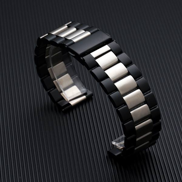 Klockarmband för Apple Watch iWatch 38-40-41mm Svart och Silver