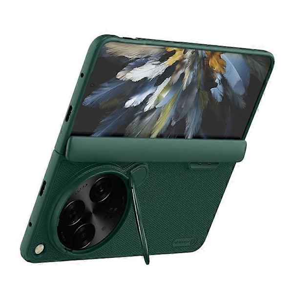 NILLKIN Super Frosted Shield Prop Kompatibel För Oppo Find N3 5G / OnePlus Open Fodral Kameralinsskydd Ställ Green