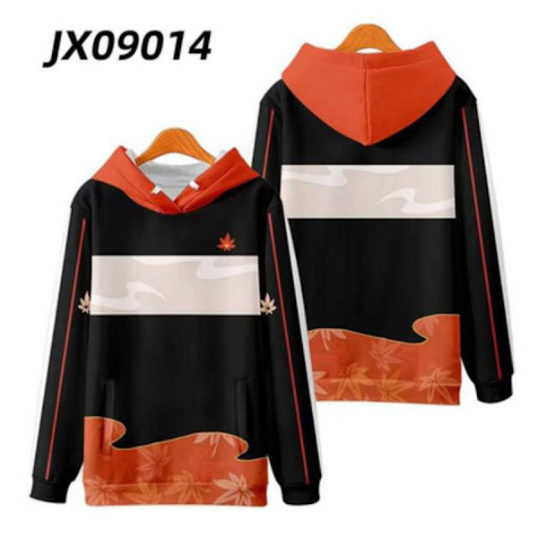 Genshin Impact Kaedehara Kazuha Cosplay Huppari Naiset Miehet Harajuku Collegepaita Katumuoti Hip Hop Villapaita Hupullinen Takki Päällysvaatteet 015 4XL