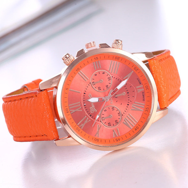 Ur Geneva Quartz Urrem Dame Mode Dameur Skala Herreur Purple