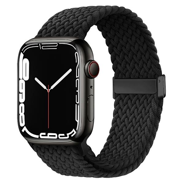 Klockarmband för Apple Watch iWatch 42/44/45/49mm Svart