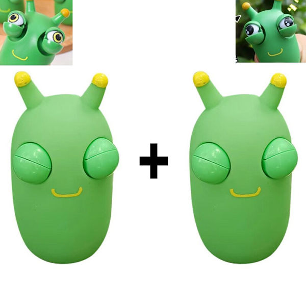 2kpl Hauska Silmämuna Pomppiva Puristuslelu Ruohomato Nipistä Squishy Fidget Lelu Stressinpoisto Silmän Pomppiminen Lapsille Aikuisille 2pcs Mix As photo