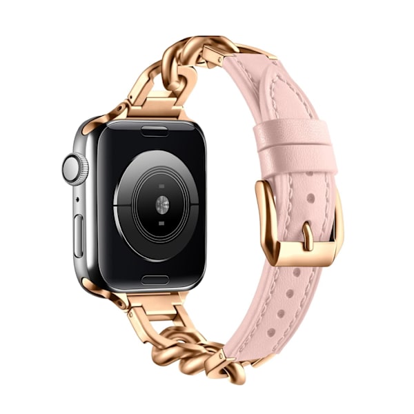 Klockarmband för Apple Watch iWatch 42/44/45/49mm - Storlek Rosa + Roséguld