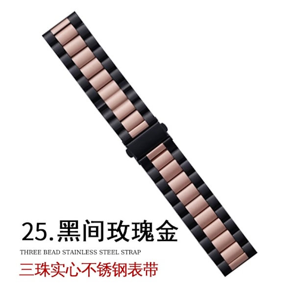 Urrem til Apple Watch iWatch 1-9 generationer: 38-40-41mm s10: 42mm 5 sort og rosaguld