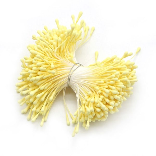 Hobbyartikler 144/420/600/1000 stk./Lot Blomster Pollenbærere 2mm DIY Kunstige Blomster Krans Til Bryllupsfest Hjemmeinnredning D0401 C4 Red  420pcs