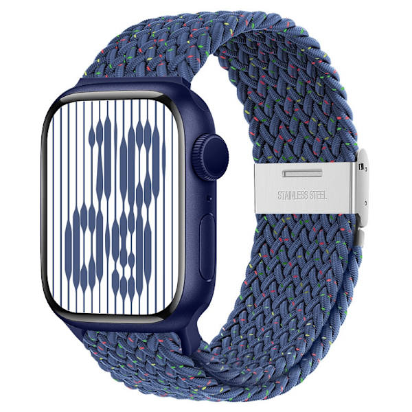 Klockarmband för Apple Watch iWatch 42/44/45/49mm Loop för Starlight Blue