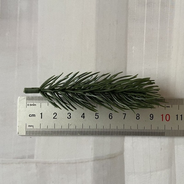 10 st tallgrenar konstgjorda falska växter konstgjorda blomgren julfest dekoration DIY-tillbehör Bukett presentförpackning green 6cm