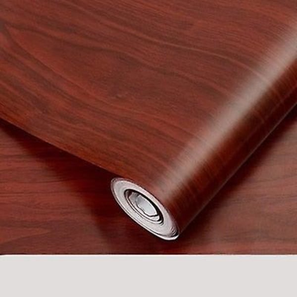 Vedenpitävä puukuvioinen vinyylitapettirulla, koristeellinen tarra, punainen vaahtera, 40 cm x 1 m Red maple Wallpaper 40cm x 1m
