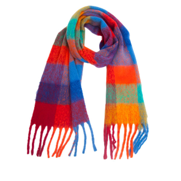 2023 Syksyn ja talven uusi pyöreä lanka paksuuntunut huivi, jäljitelmä mohair paksu parta Qicaigei -huivi scarfgirl1171SF 230x35cm