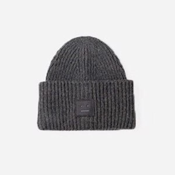 Ny simpel beanie damehat vinter kold og varm uldhat Goros dame AC hat Dark gray