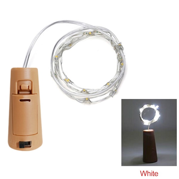 1M 2M 3M Vinkork LED Ljusslingor Jul Fairy Lights Girlang Julgran Bröllopsfest Dekor Bar Flasklampor Red 1M 10leds