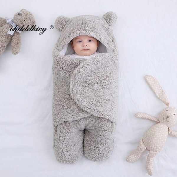 Pehmeät vastasyntyneen vauvan kapalointipeitot vauvan makuupussi kirjekuori vastasyntyneelle unipussi puuvilla paksuuntua kotelo vauvalle 0-9 kuukautta pink-Flannel 6M