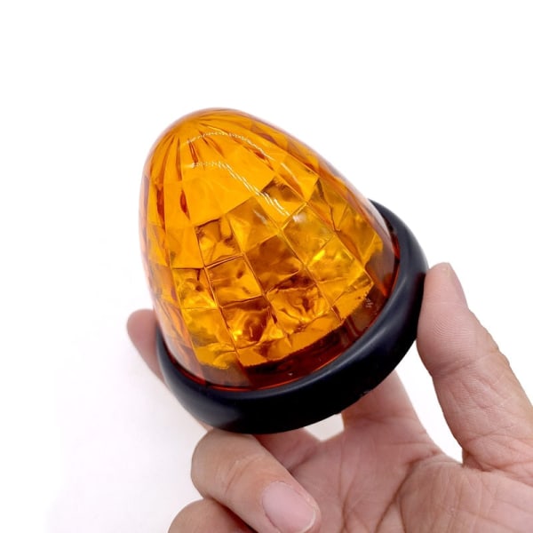 24V 16LED Bil Nødlys konisk Baklys Blinklys Lampe Varsellys Baklyspærer For RV lastebil markeringslys White
