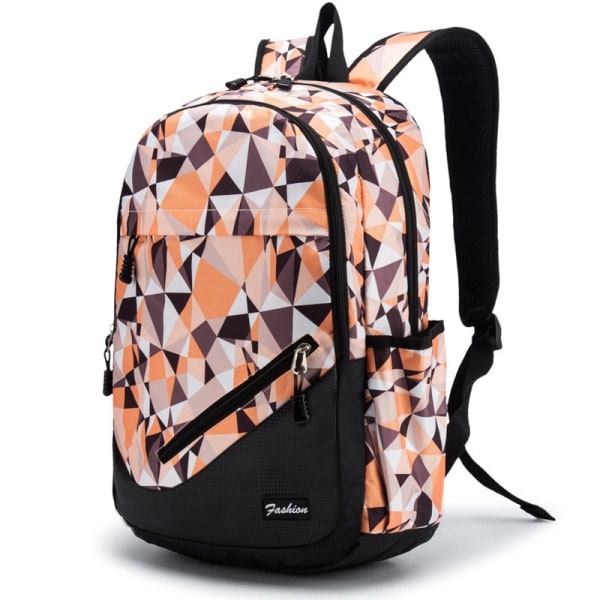 Skolesekk med kamuflasjetrykk, ortopedisk skolesekk med stor kapasitet for gutter og jenter, laptop-ryggsekker for tenåringer, skolesekker i nylon picture6 yellow