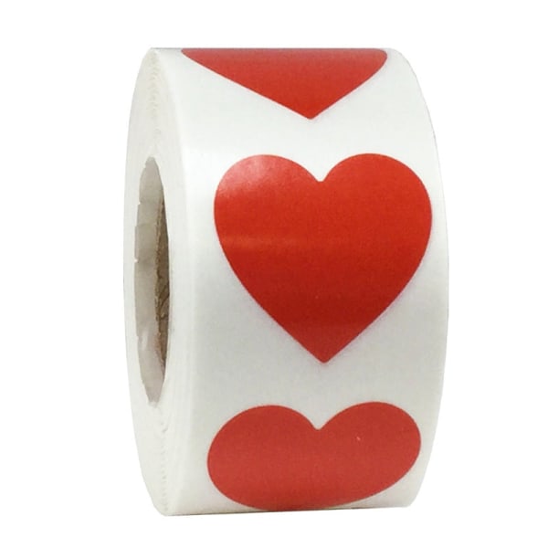 Hjärtform av röda klistermärken försegla etiketter 50 etiketter klistermärken scrapbooking för paket och bröllop dekoration brevpapper klistermärke Blue-50pcs