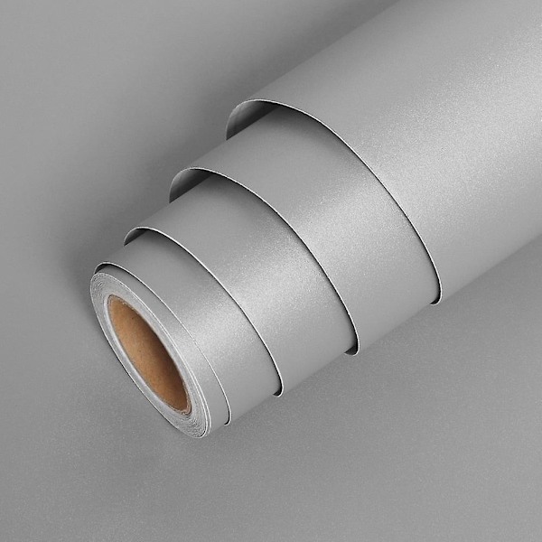 Itseliimautuva marmoritapetti, kuorittavat ja liimattavat tarrat, matta vaaleanharmaa 40cm x 1m Matte Light Gray 40cm x 1m