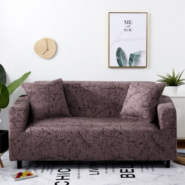 Stretch Rutig Sofföverdrag Elastiska Soffskydd för Vardagsrum funda soffa Stol Sofföverdrag Heminredning 1/2/3/4-sits Color 26 3-seater 190-230cm