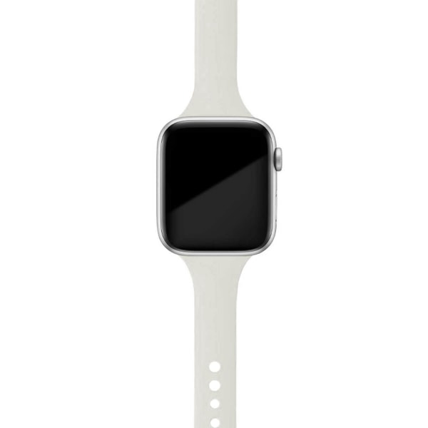 Smal rem för Apple Watch armband 40mm 44mm 38mm 42mm Silikon armband klockarmband correa iWatch 6 se 5 4 3 7 45mm 41mm stone 16 42mm 44mm 45mm