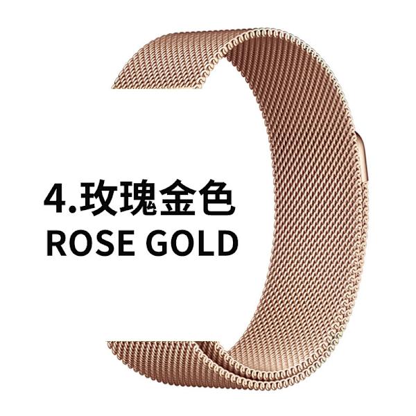 Kellon ranneke Apple Watch iWatch -kelloon. Soveltuu: 1./10. sukupolvi SE 42/44/45/46/49mm 4 Ruusukulta