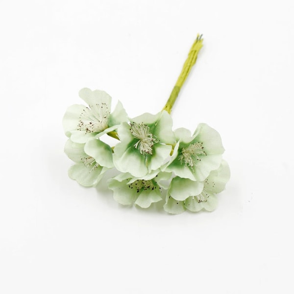 Kunstig Blomst Silke Kirsebær Kunstig Plante Bukett For Bryllup Hjem Dekor DIY Gaveeske Krans Nyttår Krans Dør Blue