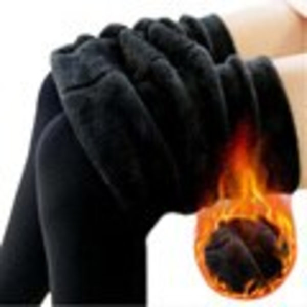 Talvileggingsit Neulos Sametti Rento Leggings Uudet Korkea Joustava Paksuuntuvat Naisten Lämpimät Mustat Housut Pillifarkut Naisille Leggingsit K018 Black XL