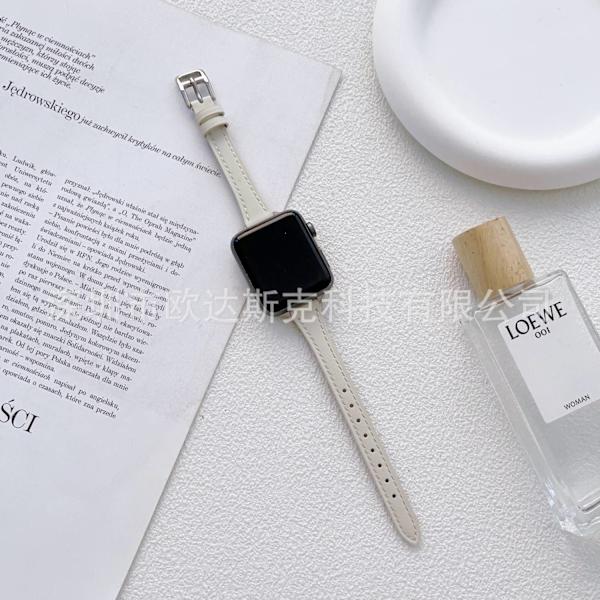 Kellon ranneke Apple Watch iWatch 38/40/41/ 10. sukupolvi 42mm valkoinen
