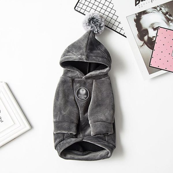 Pehmeät fleecehupparit kissoille ja koirille, talvitakki pienille ja keskikokoisille koirille ja kissoille, viileät pyjamat, chihuahua-vaatteet Red XS