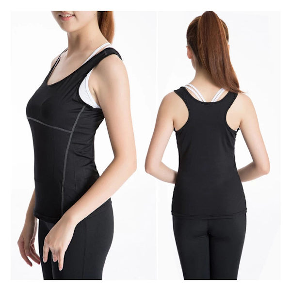 Yoga Trøje Løbe Hurtigtørrende Vest Høj elasticitet Tætsiddende Kvinder grey. XL
