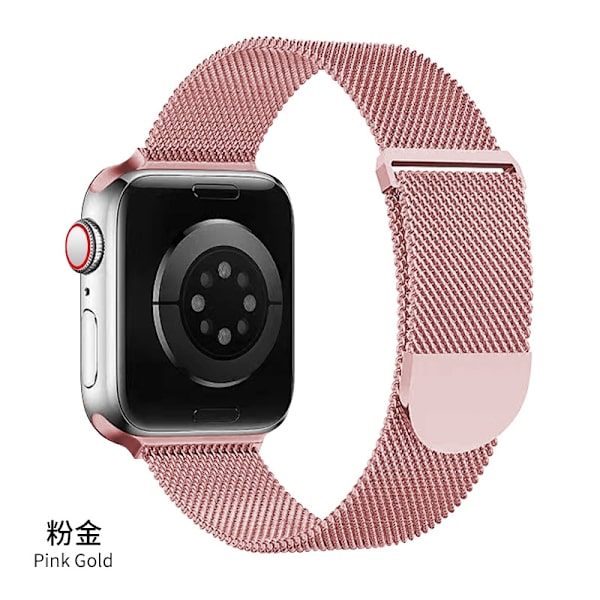 Klockarmband för Apple Watch iWatch 44/45/46/49MM rosa guld