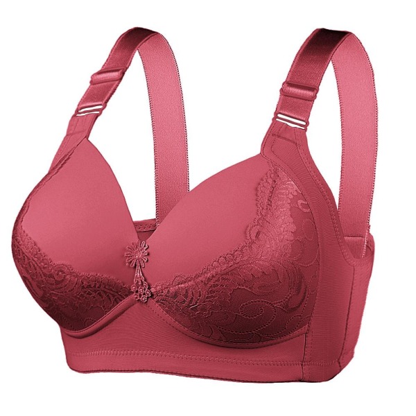Suurikokoinen, isokuppinen rintaliivi ilman kaaritukea, säädettävät, seksikkäät rinnat, naisten alusvaatteet Pink 42/95D