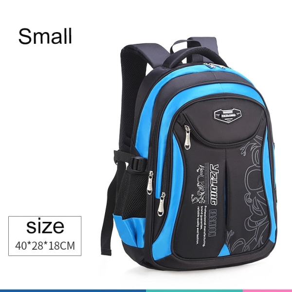 Ryggsäck Skolväska Barn Skolväskor för Tonåringar Pojkar Flickor Stor Kapacitet Vattentät Portfölj Barn Bok mochila escolar small black