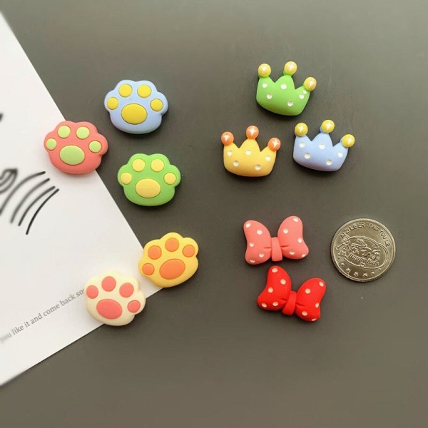 Søte Tegneserie Godteri Kjøleskapsmagneter Mini Frukt Kjøleskap Dekor Magnetiske Klistremerker Jule Kjøleskap Dekorativt Magnetsett 15 10pcs
