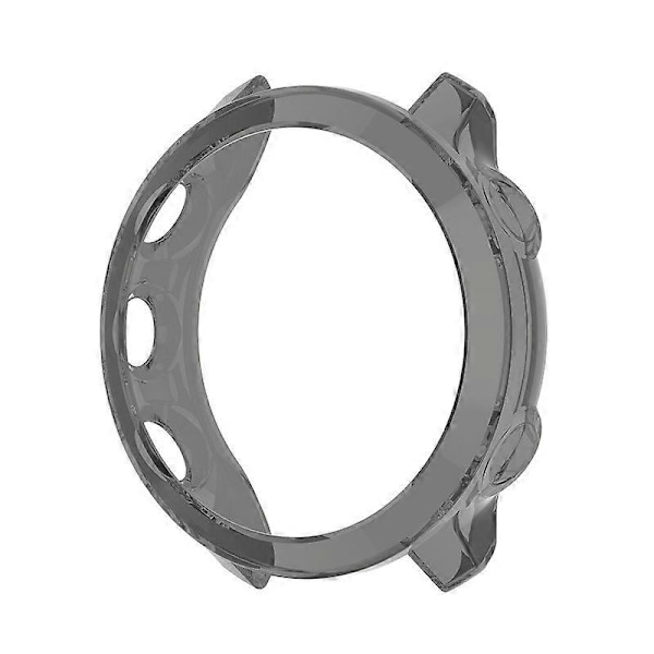 Halvtäckande ihåligt TPU-skyddsfodral (Transparent Svart) för Garmin Forerunner 158 / 55 Transparent Black