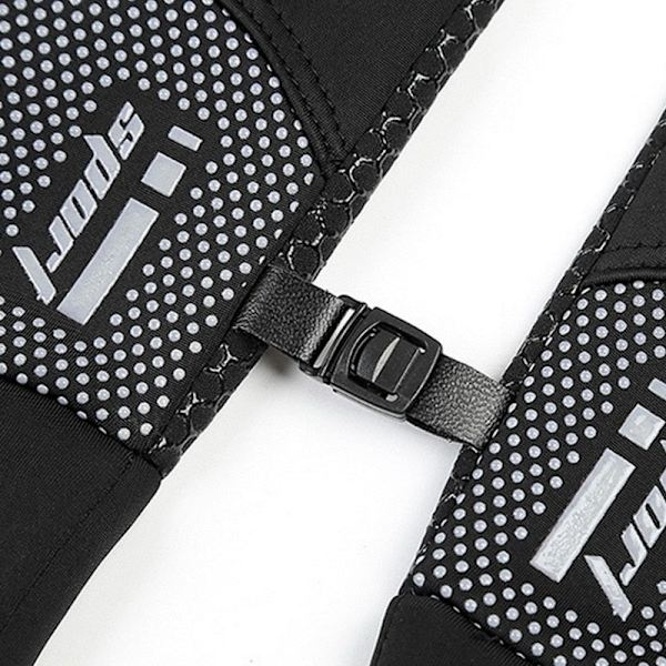 Nya Vinterhandskar Motorcykel Skidhandskar Klätterhandskar Utomhus Cykling Vattentäta Anti-halk Plysch Tjocka Varma Vantar Handskar För Män 2XL-black 19-23cm