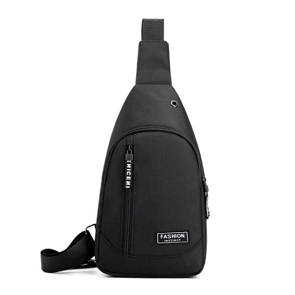 Korkealaatuinen ulkokäyttöön tarkoitettu polyamidi- ja nylon-olkalaukku matkustamiseen tai liiketoimintaan Black【Model 3】