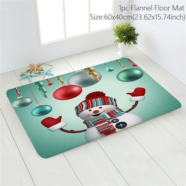 Jultomten Jul Dörrmatta Kuddfodral Juldekorationer för Hemmet 2023 Navidad Ornament Julgransprydnader Nyårspresenter Pillowcase - B021