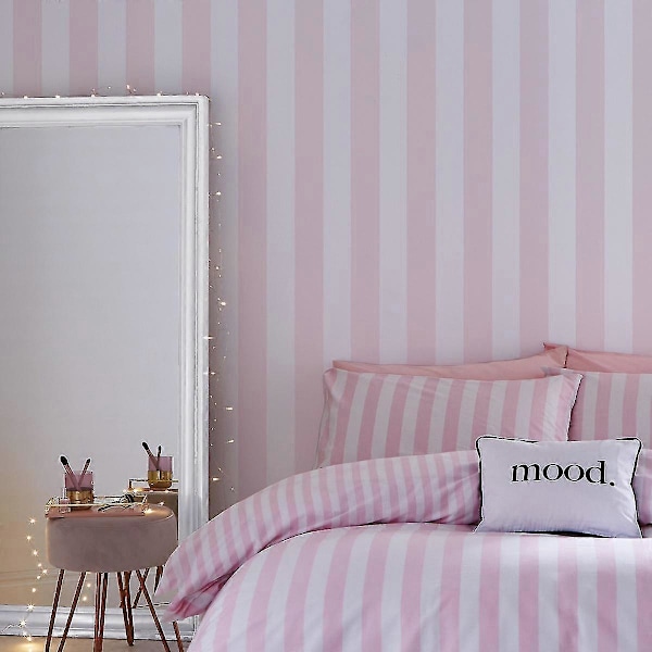 Sassy B Stripe Tease Tapetti Muriva Pinkki Pink