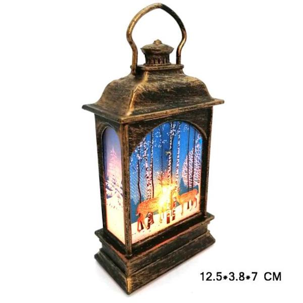 LED Flammande Vindlyktor Klassisk Julhäst Lampa Dekoration Nyårs Ornament Jul Navidad Julgranshänge Ljus Like the picture 12.5