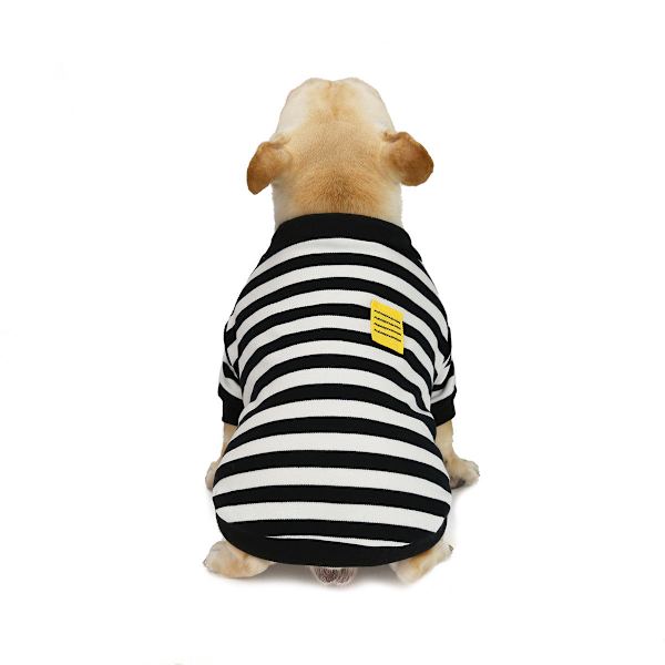 Bulldog-lemmikkivaatteet syksyyn ja talveen raidallisella kuviolla Red XL