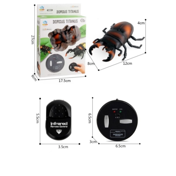 Infraröd RC Insektsfjärrkontroll Simulering Mantis Skämt Skämt Trick Bugs Barnpresent 5